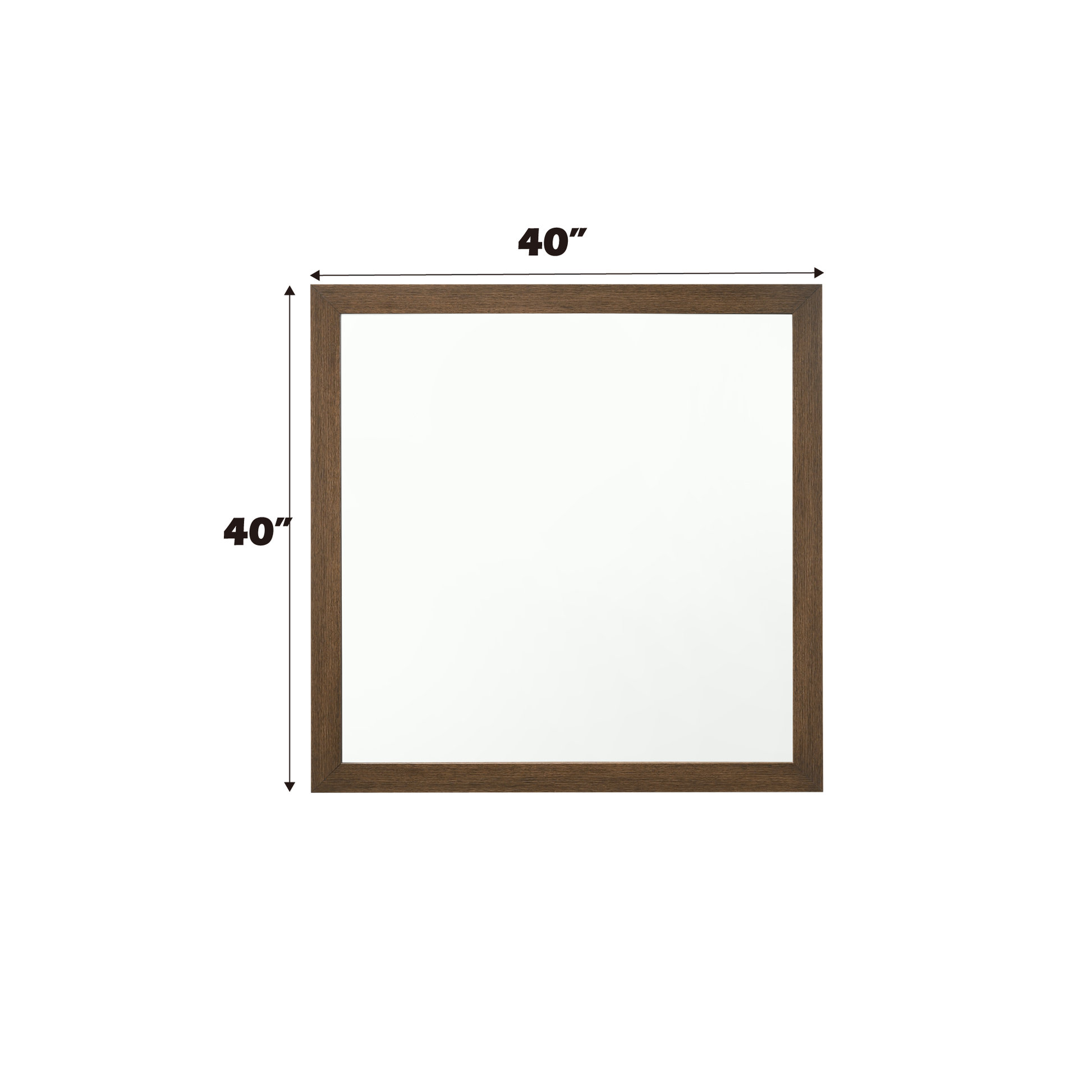 Miquell Oak Finish Mirror Oak Mirror,Synthetic Wood