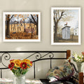 2 Piece Vignette Country Living White Framed Wall Art For Living Room, Bedroom Wall Art Print For Home Decor By Billy Jacobs Multicolor Wood Paper