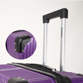 Long Holiday Luggage Set Of 3 Pieces 20.25.29 Inches Abs Hard Shell Luggage, With Password Lock Universal Wheel Lightweight Carry On Luggage Purple Abs