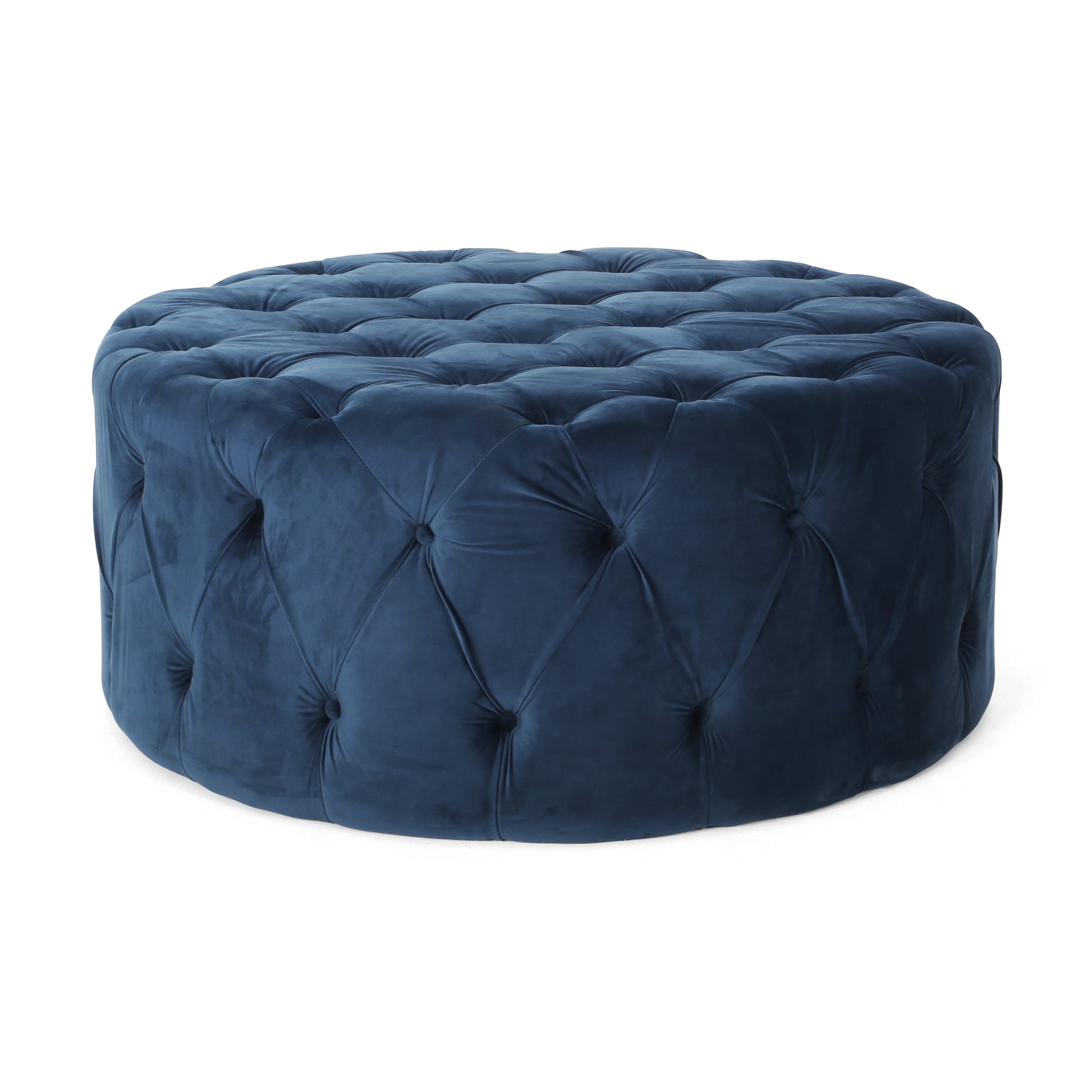 Ottoman Blue Velvet