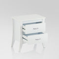 Babb White Finish Accent Table White Mdf,Synthetic Wood