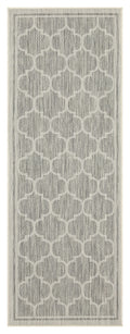 Sunshine Gc Har2006 Silver 7 Ft. 10 In. X 10 Ft. 3 In. Indoor Outdoor Area Rug Silver Polyester Polypropylene