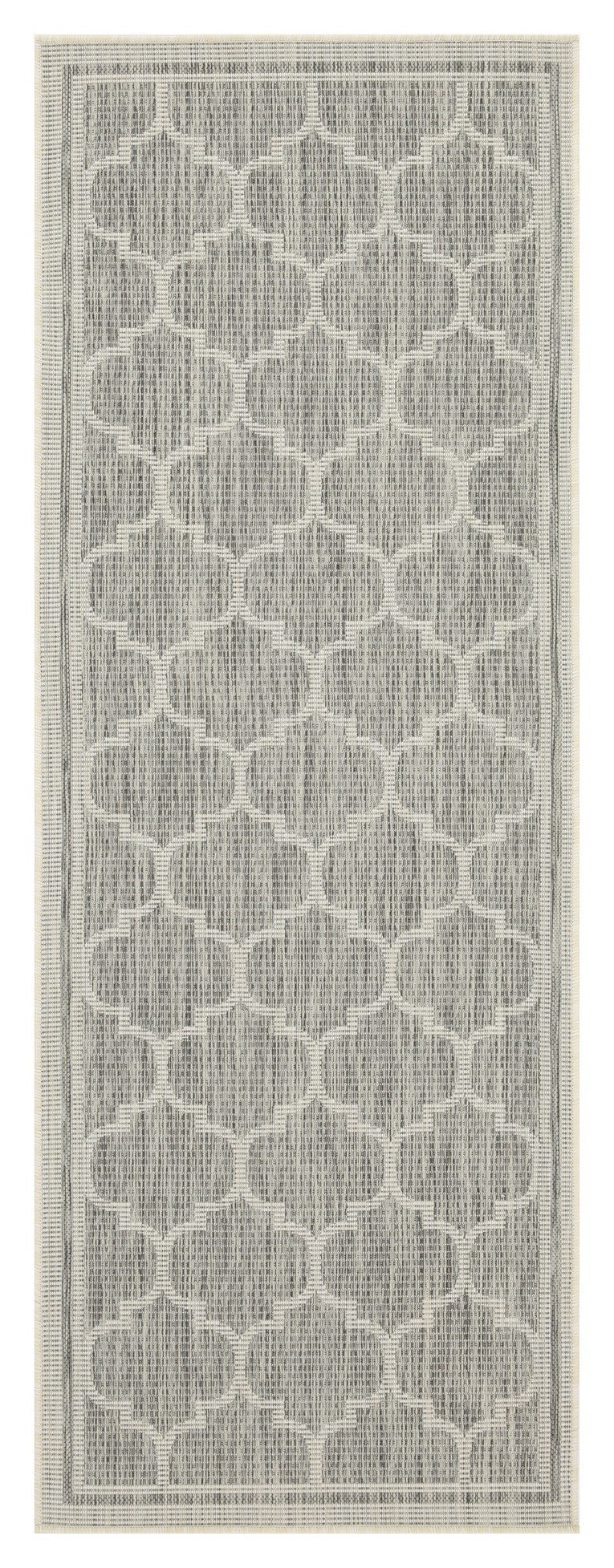 Sunshine Gc Har2006 Silver 7 Ft. 10 In. X 10 Ft. 3 In. Indoor Outdoor Area Rug Silver Polyester Polypropylene