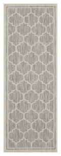 Sunshine Gc Har2006 Silver 2 Ft. 7 In. X 7 Ft. 3 In. Indoor Outdoor Area Rug Silver Polyester Polypropylene
