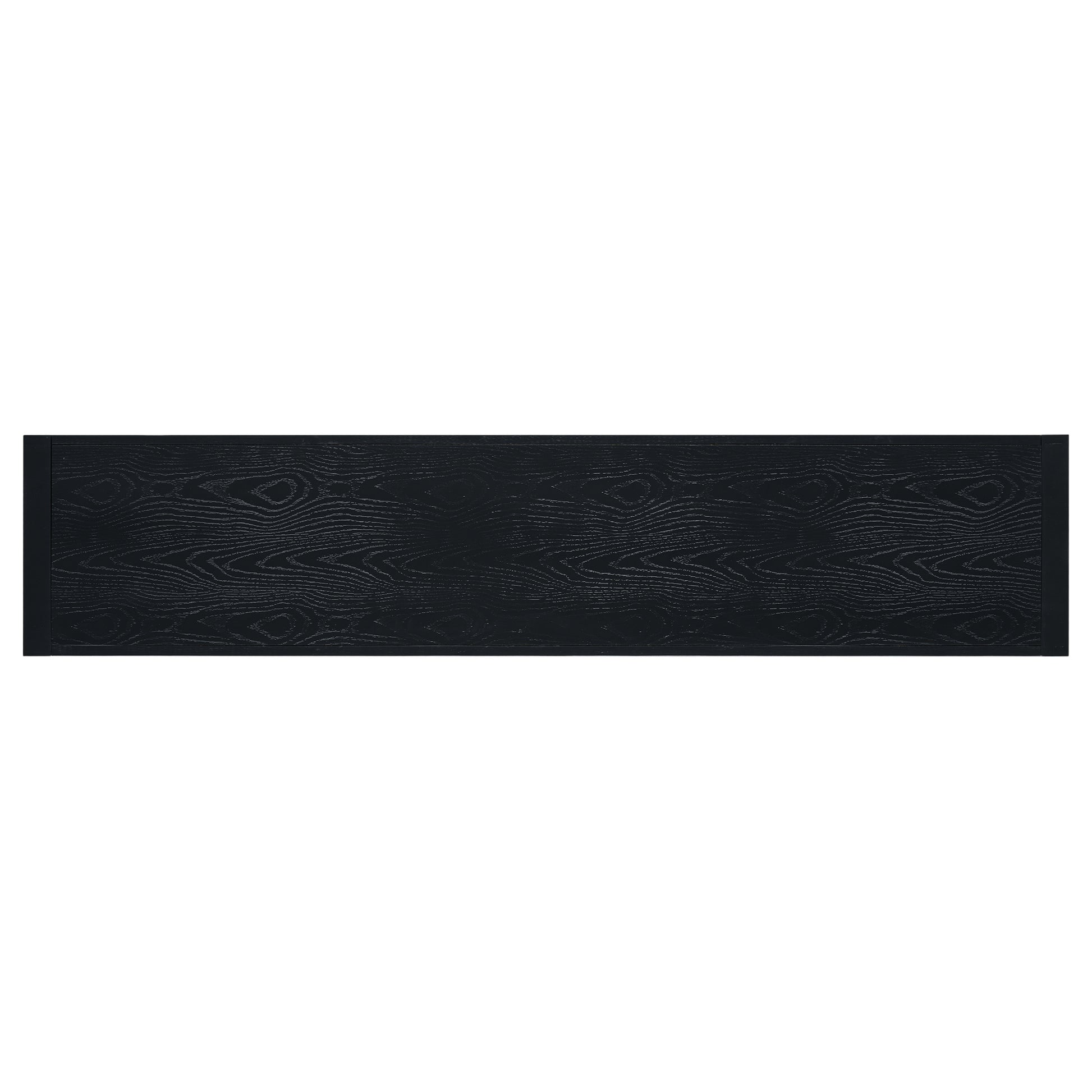 Mirod Stylish Tv Stand With Large Storage,Classic Design With Three Drawers And Spacious Surface,Minimalist Metal Handles,Versatile As Tv Console Or Side Cabinet Black 70 79 Inches Mdf