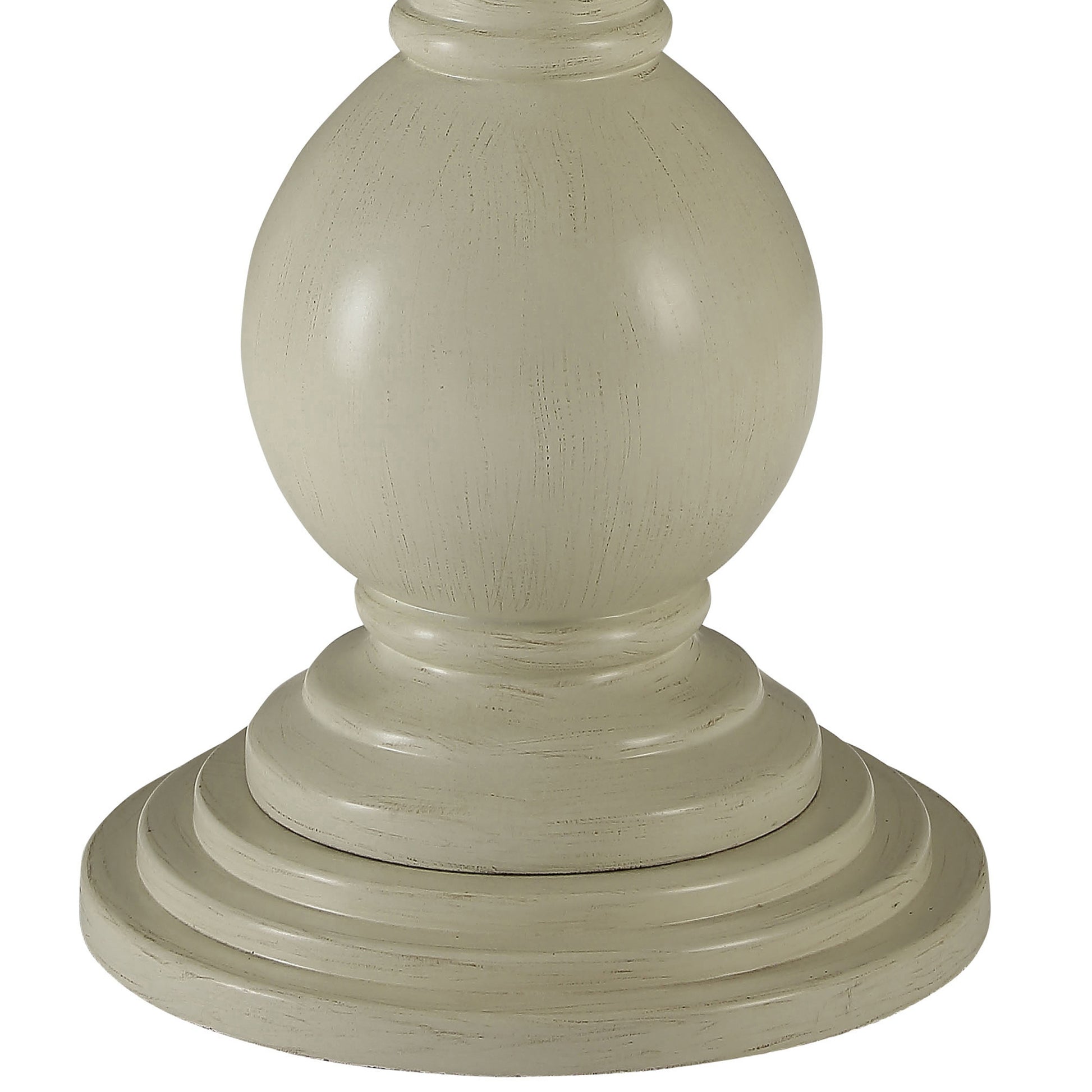 Antique White Accent Table With Pedestal Base Antique White Primary Living Space Farmhouse,Modern Round Wood Pedestal