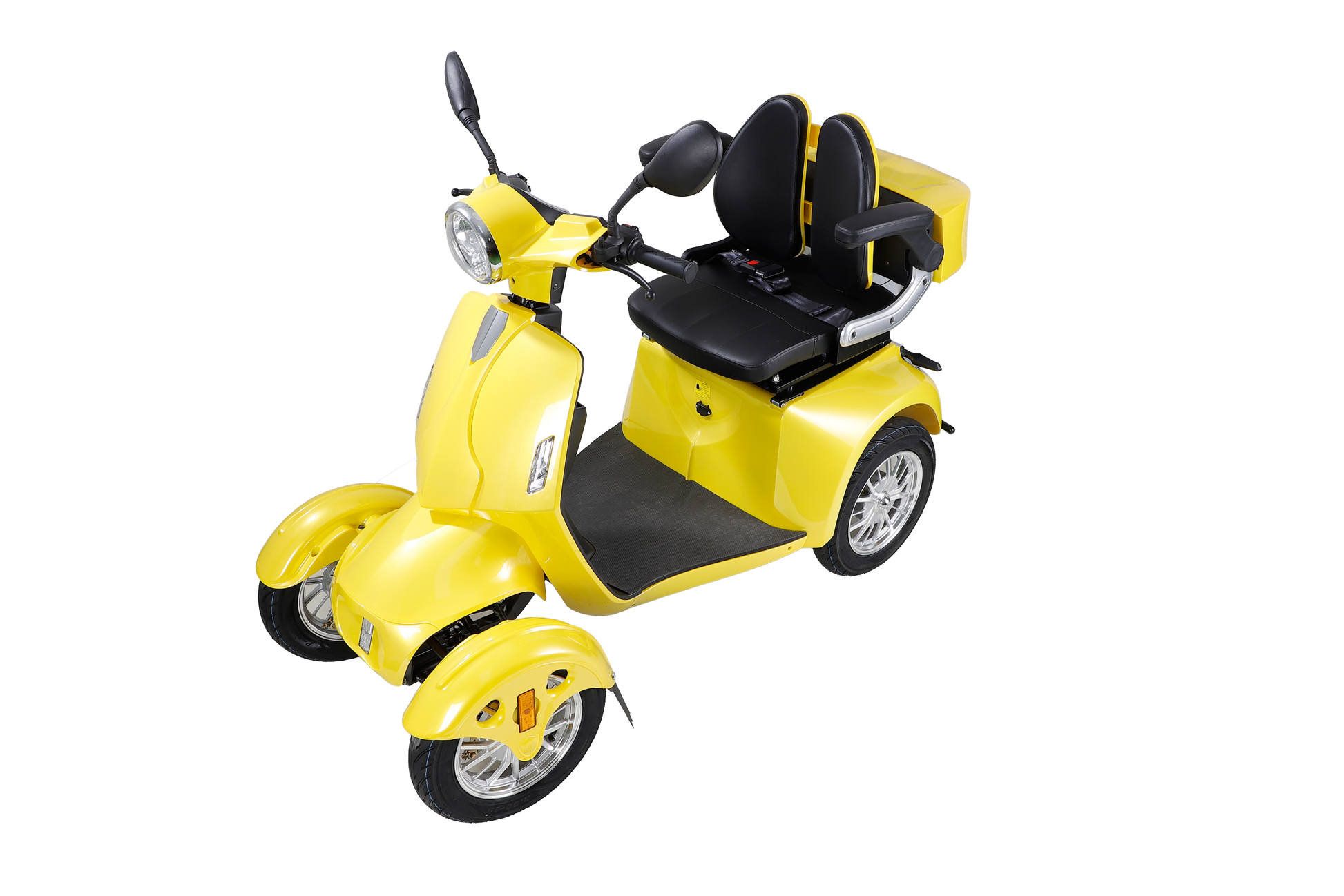 Fastest Mobility Scooter With Four Wheels For Adults & Seniors Yellow Abs Pc