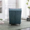 Coolmore Linen Massage Chaise Lounge Indoor With Remote Control,Ergonomic Electric Massage Long Lounger With 5 Modes For Office, Living Room,Bedroom Blue Blue Foam Linen