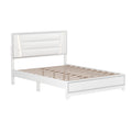 3 Pieces Bedroom Sets Queen Size Upholstered Bed With Led Lights, Nightstands And Dresser With Metal Handles And Sparkling Shiny Decoration, White Expected Arrival Time:8.5 Queen White 3 Piece Set Mdf Metal