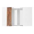 31.4'' X 31.4'' Square Coffee Table With Sliding Tabletop, High Gloss Center Table With Hidden Storage Compartment, Extendable Cocktail Table With Walnut Grain Finish For Living Room, White White Square Mdf