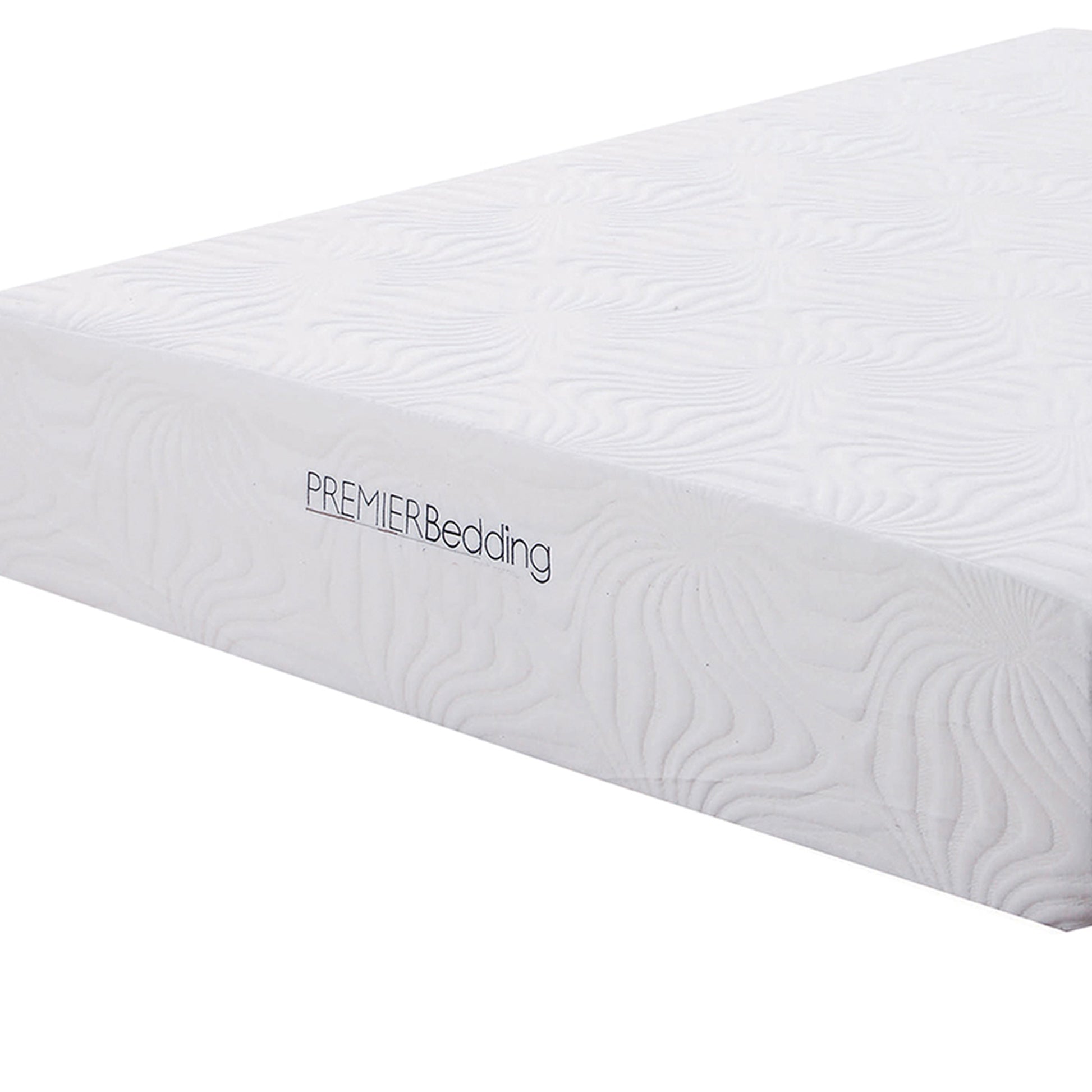 Eastern King Size Mattress With High Density Memory Foam, White White Foam King