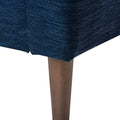 3 Seater Sofa Navy Blue Fabric