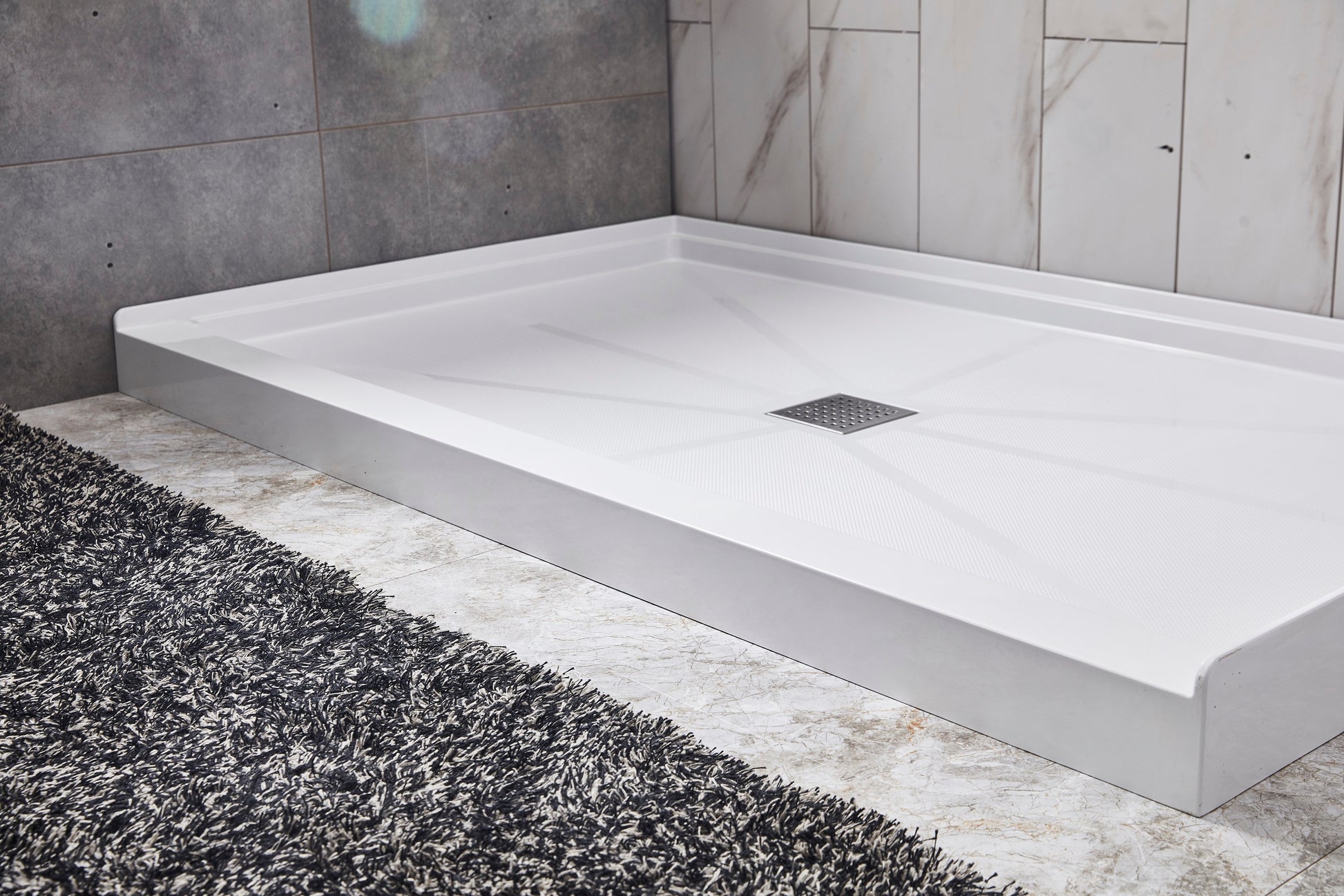 Glasstone Shower Base Smc Solid White Finish 4832 White Bathroom Stainless Steel