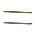 Greer Floating Shelf In Melamine X2,Mahogany Gales Mahogany Primary Living Space Modern Pine Particle Board Melamine