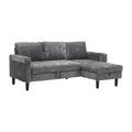 United Sectional Sofa Reversible Sectional Sleeper Sectional Sofa With Storage Chaise Gray Chenille