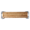 Yorktown 4 Shelf Bookcase Natural Metal & Wood
