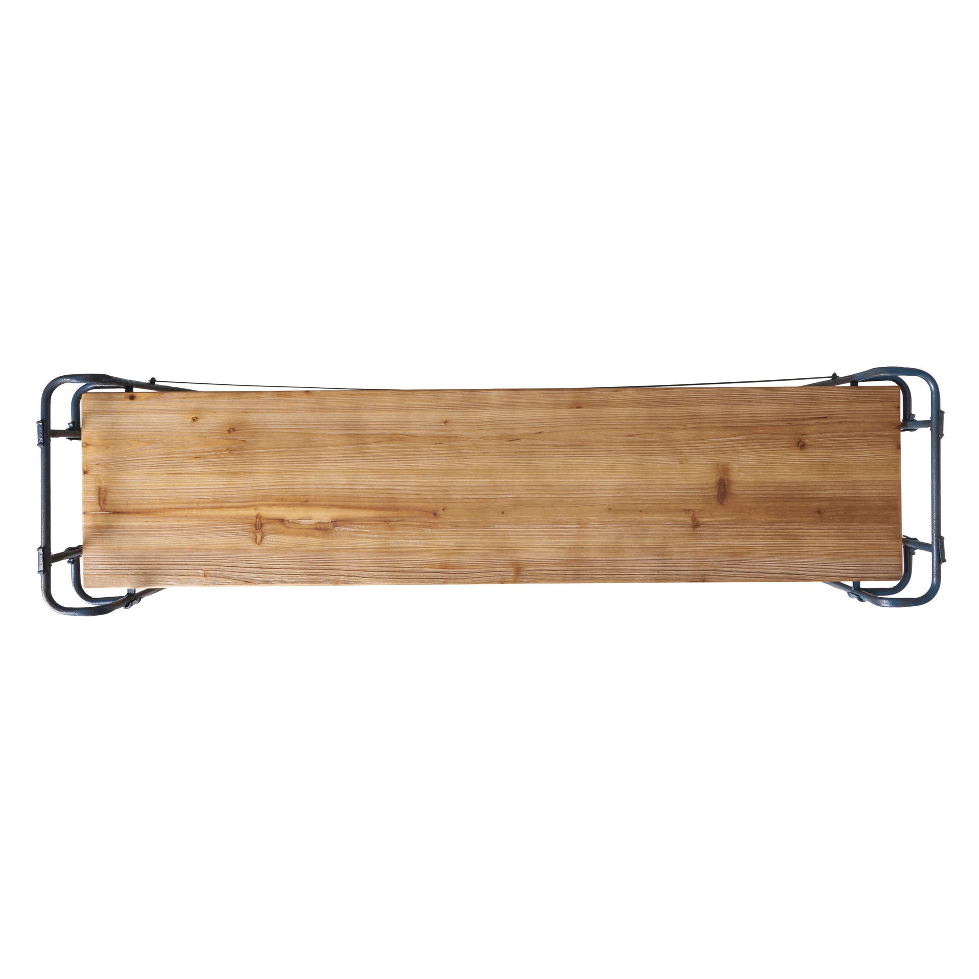 Yorktown 4 Shelf Bookcase Natural Metal & Wood