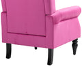 Coolmore Wood Frame Armchair, Modern Accent Chair Lounge Chair With Sturdy Wood Legs For Living Room Bedroom Red Red Foam Velvet