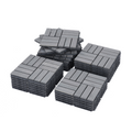 30 Pcs Interlocking Deck Tiles Checker Pattern, 12