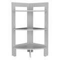 Riga Corner 3 Tier Shelf Side Table 31.7