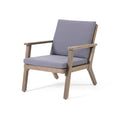 Temecula Club Chair Dark Grey Acacia Wood