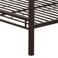 Sandy Black Double Queen Bunk Bed With Built In Ladder Black Metal