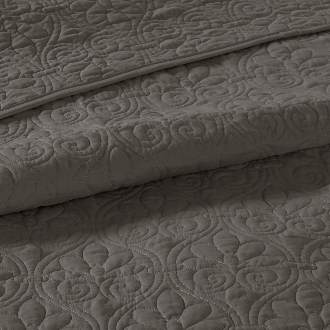 Reversible Bedspread Set Dark Grey King Dark Grey Cotton