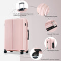 Luggage Sets 3 Piece Suitcase Set 20 24 28 With Usb Port,Carry On Luggage Airline Approved,Pp Lightweight Suitcase With Spinner Wheels, Pink Pink Polypropylene