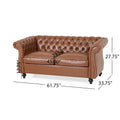 Seat Sofa Light Brown Pu