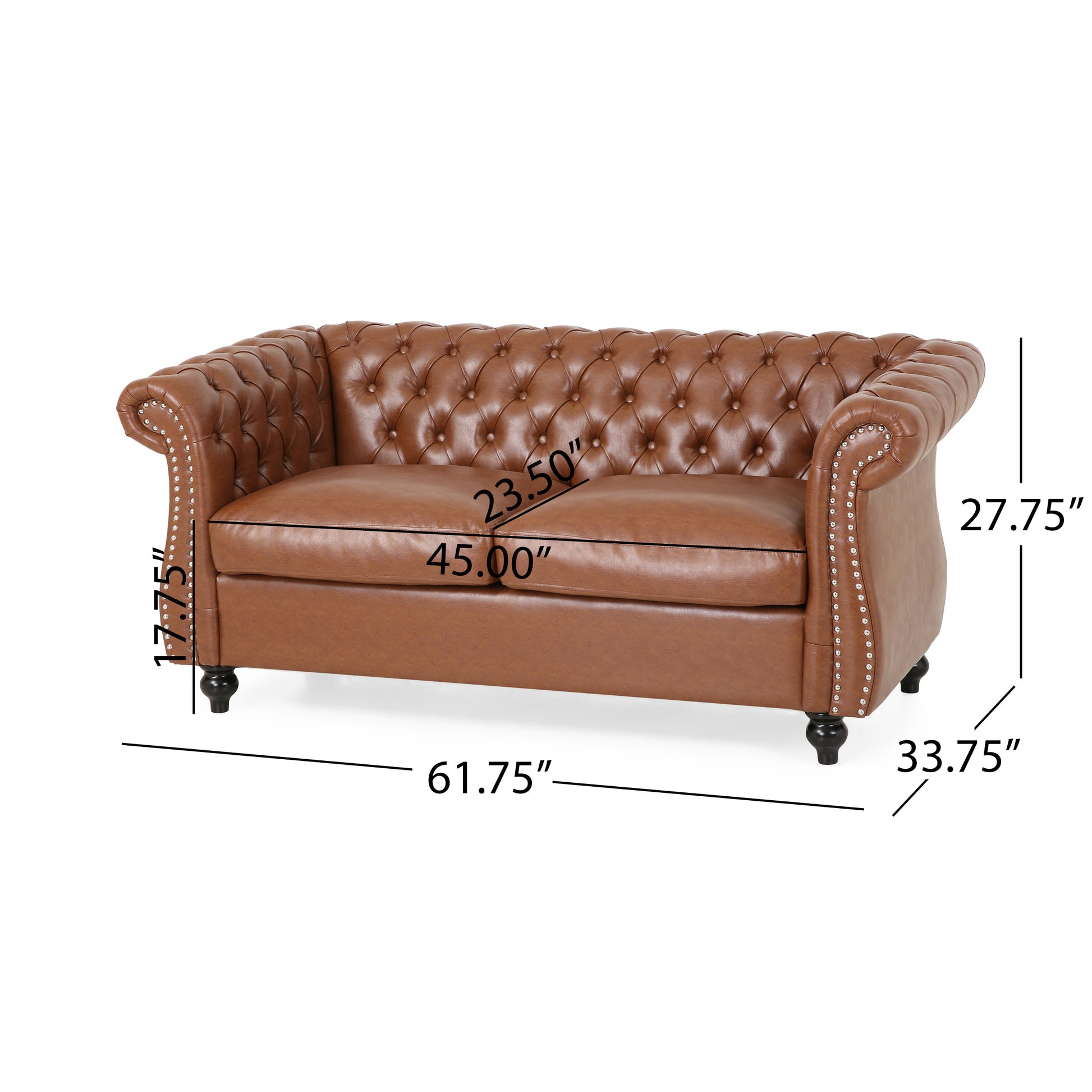 Seat Sofa Light Brown Pu