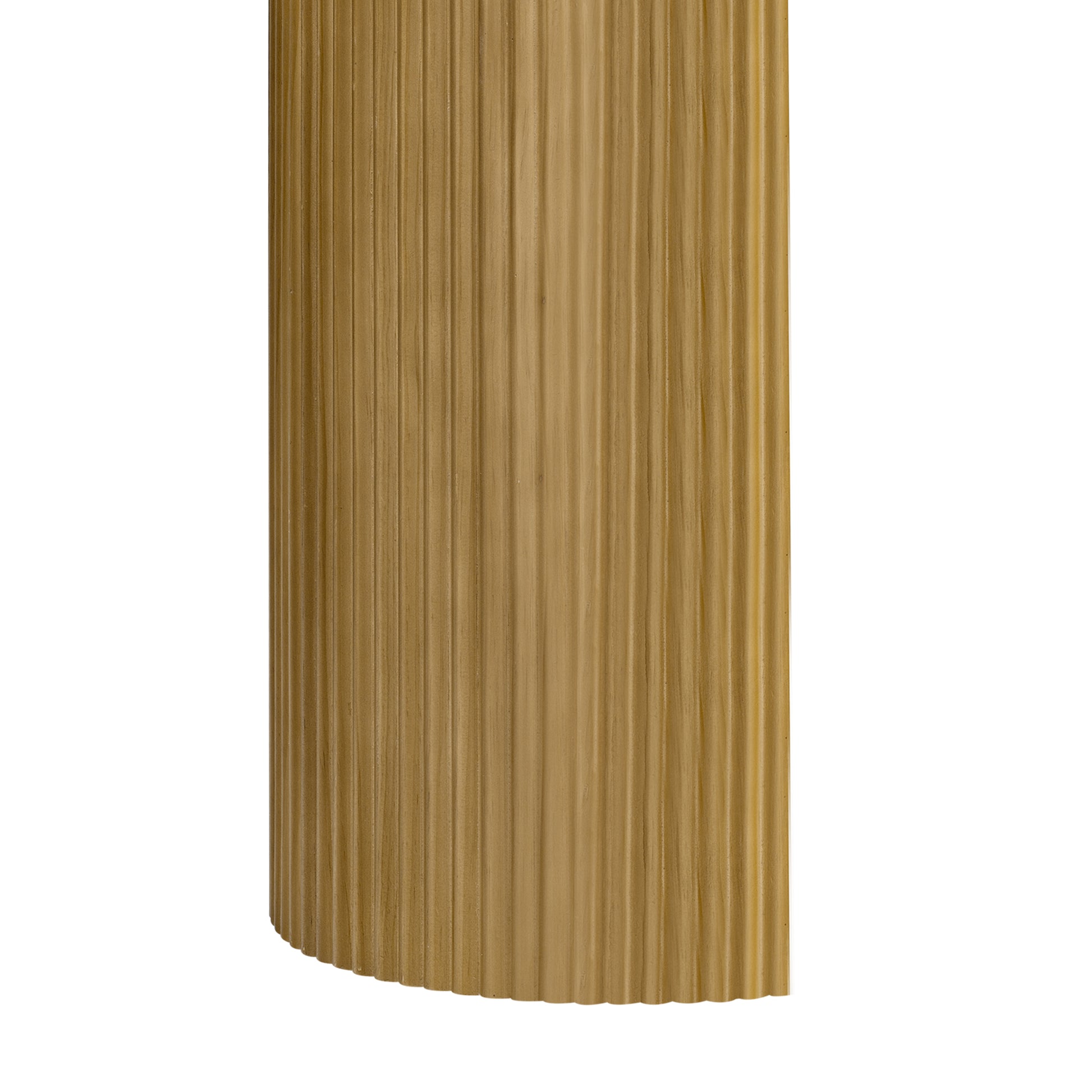 Curved Design Console Table With Unique Vertical Stripe Design ,Suitable For Living Room,Study And Entrance Natural Pine