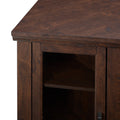 Classic Glass Door Fireplace Tv Stand For Tvs Up To 55