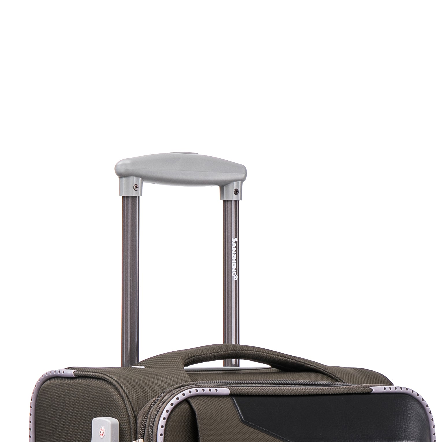 Softside Upright Luggage Set Expandable, Lightweight,4 Piece 20 24 28 32 Sage Green Contemporary Fabric