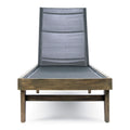 Summerland Chaise Lounge Dark Grey Mesh Dark Grey Mesh