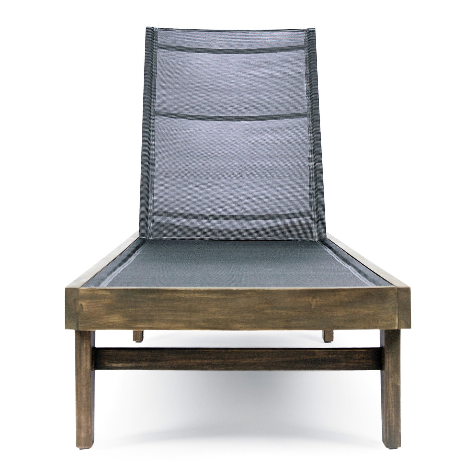 Summerland Chaise Lounge Dark Grey Mesh Dark Grey Mesh