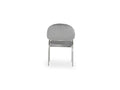 Ruby Modern & Contemporary Style Chair Made With Metal & Steel Legs In Gray Color Gray Primary Living Space Contemporary Plush Metal