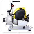 38Cc 4 Stroke Gasoline Water Pump 1.5Inch Portable Gas Powered Transfer Pump Commercial Engine Water Pump For Flood Landscaping Or Gardening Irrigation 8500R Min,10Ft X 1