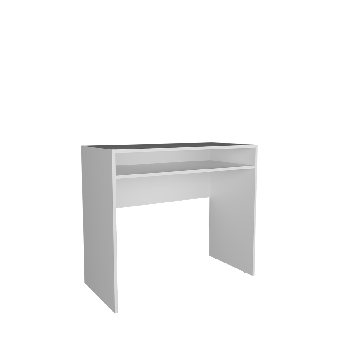 Desk Caraway, Office, White White Engineered Wood