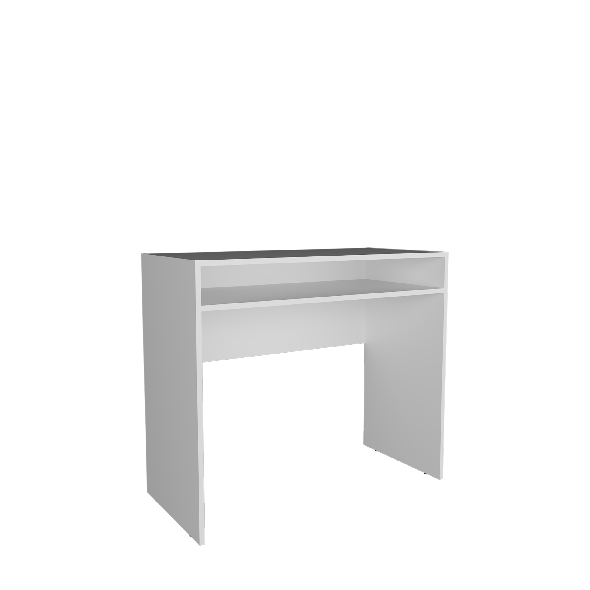 Desk Caraway, Office, White White Engineered Wood