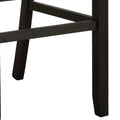 Lok 30 Inch Wood Barstool, Set Of 2, Trim, Padded Seating, Gray Gray Solid Wood