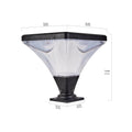 Solar Street Lamp Cap With Base 1 Pack Black Pc Aluminium