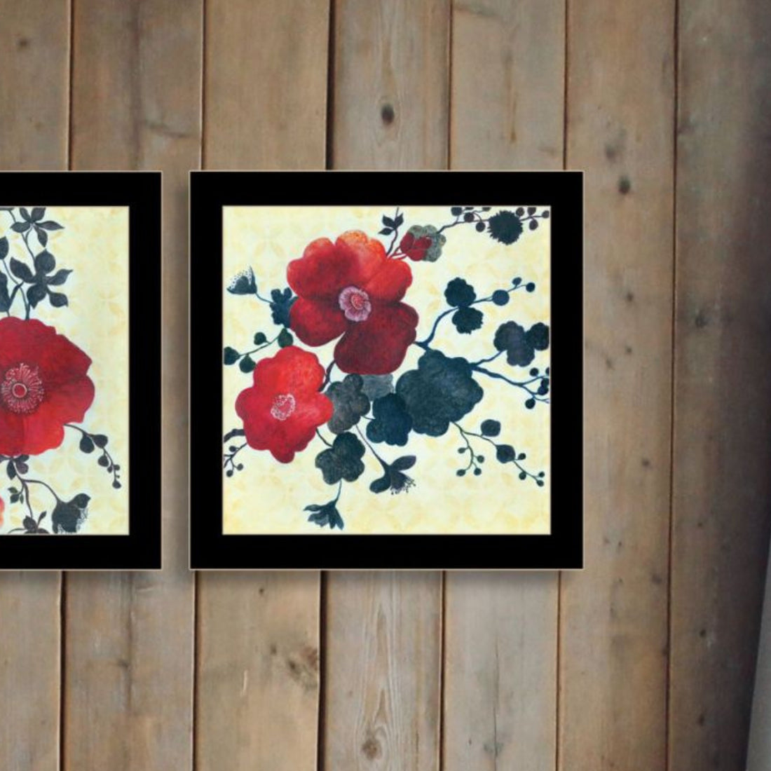 "Japanese Blossoms I" Framed Wall Art For Living Room, Wall Art Print For Home Decor, Bedroom Wall Art By Jg Studio Multicolor Wood Paper