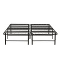 Metal Mattress Foundation Bed Frame, Cal King Size Bed Base, Bedroom Furniture, Black Box Spring Not Required California King Black Bedroom Modern Bed Frame Steel