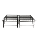 Metal Mattress Foundation Bed Frame, Queen Size Bed Base, Bedroom Furniture, Black Box Spring Not Required Queen Black Metal Bedroom Modern Bed Frame Steel