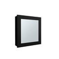 Payson Medicine Cabinet In Melamine With Included Mirror, Black Black 1 2 18 To 23 In Mirror Included Bathroom Wall Mounted Modern 5 10 Inches Particle Board Melamine