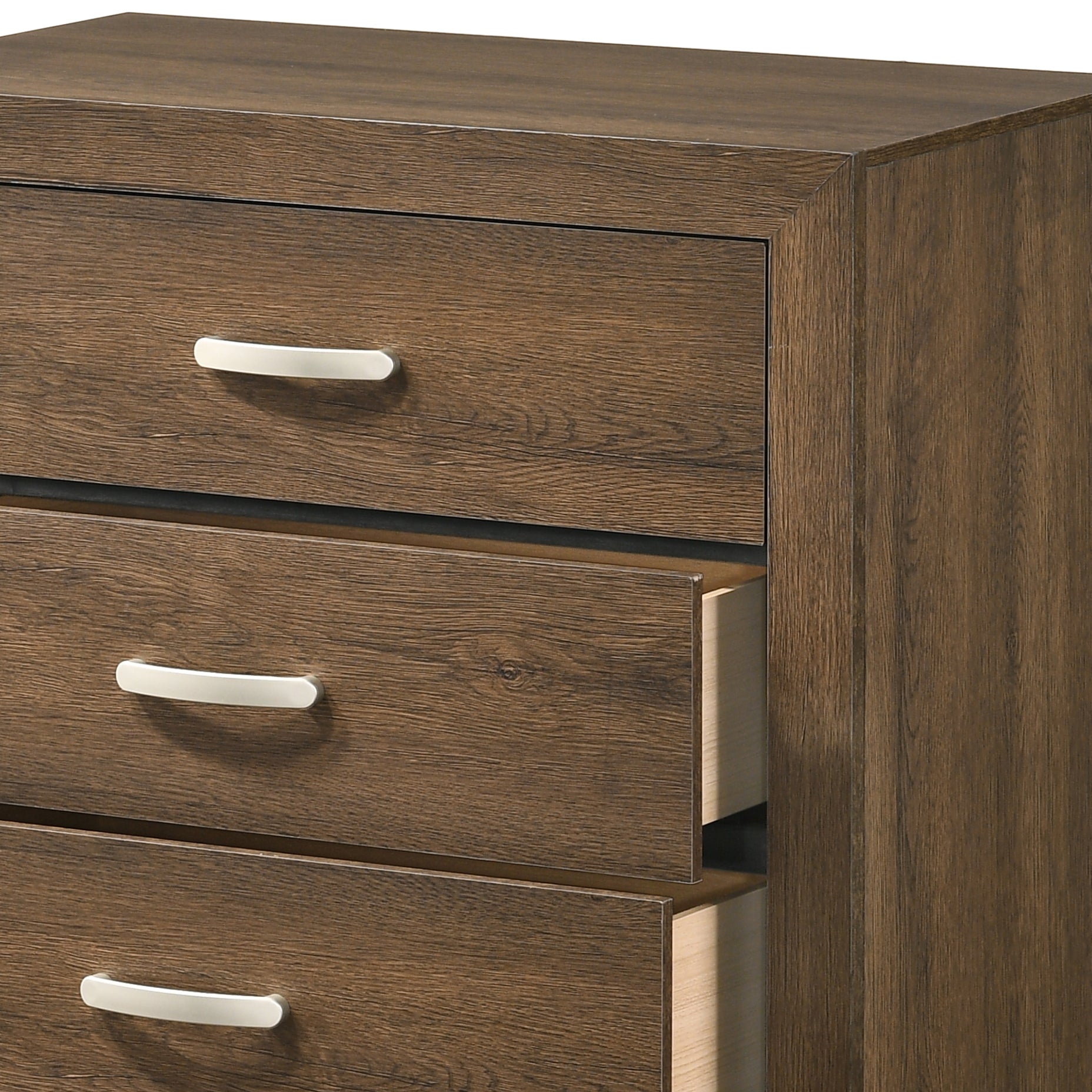Miquell Oak Finish Chest Oak Synthetic Wood