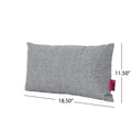 Coronado Rectangular Pillow Set Of 2 Grey Fabric