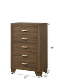 Oak 5 Drawer Chest Oak Bedroom Particle Board Mdf