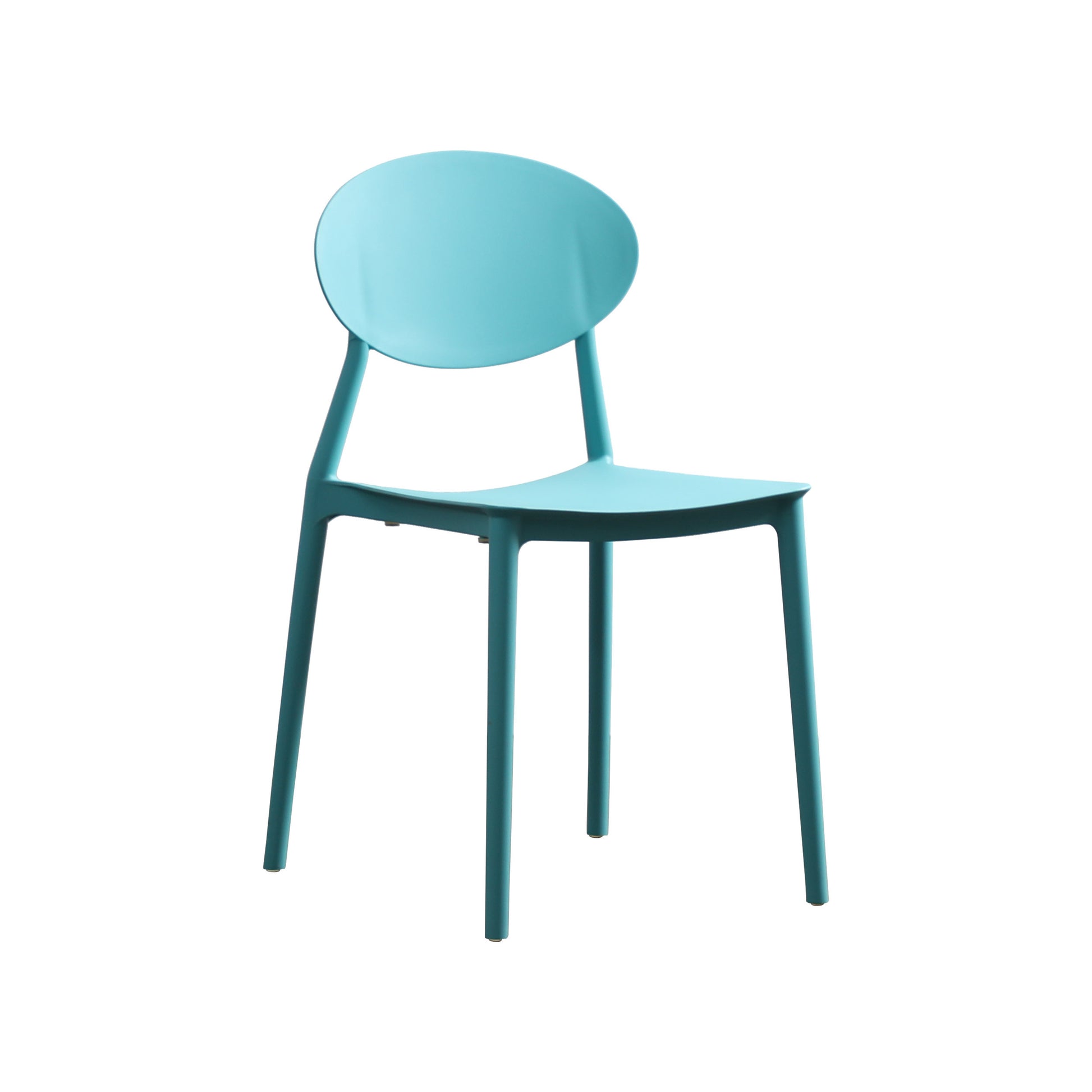 Westlake Injection Molding Pp Chair Set Of 2 Teal Polypropylene