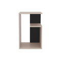 Side Table Sallis, Living Room, Pearl Black Multi Particle Board Engineered Wood